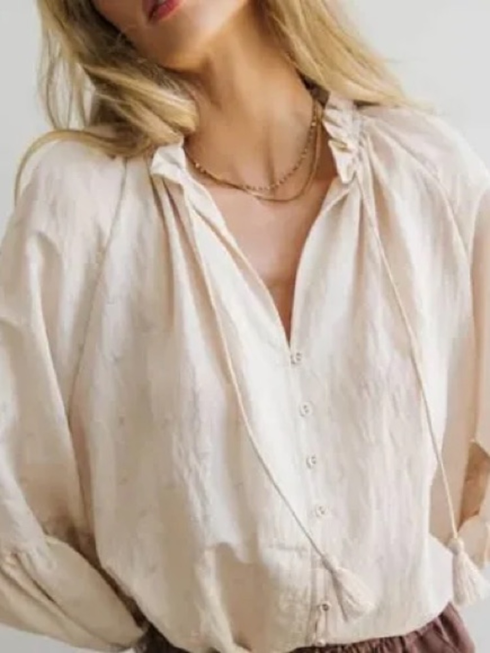 Stella Laguna Beach Light Cream Blouse